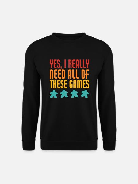 Brettspiel Brettspiele Spieleabend Spiele Geschenk - Unisex Pullover - Schwarz