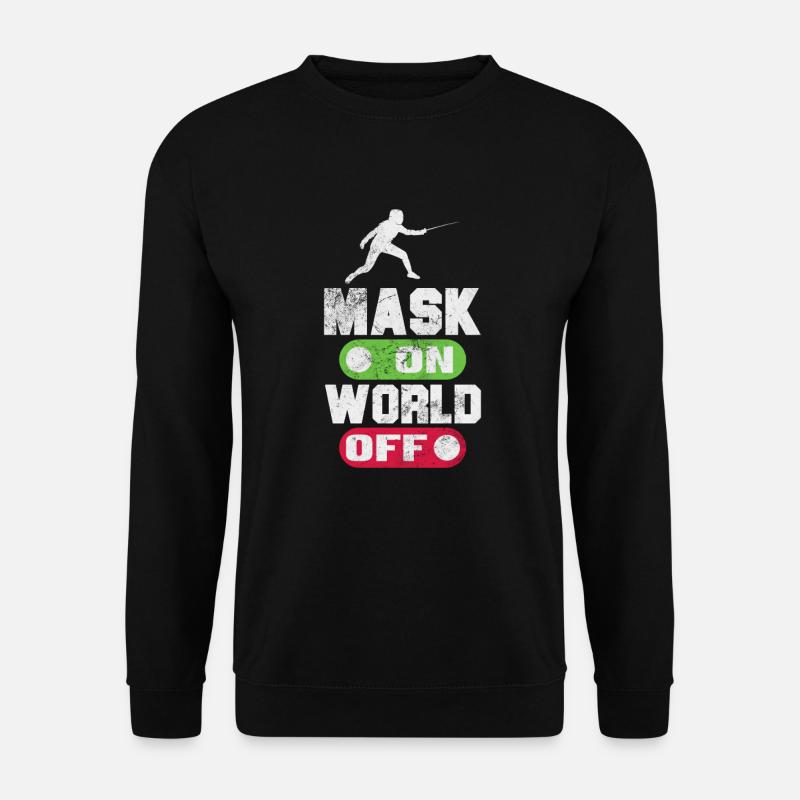 Fechten - Unisex Pullover - Schwarz
