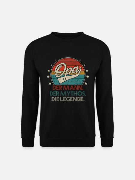 Opa Geschenk Tee-lustiges - Unisex Pullover - Schwarz