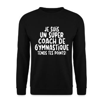 Super Coach De Gymnastique Rythmique Gymnastique - Sweat-shirt Unisexe - noir - Devant - Alina (178cm) & Michal (187cm)