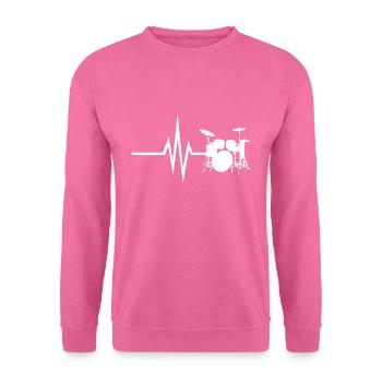 Mon cœur bat pour les percussions - Instrument - Sweat-shirt Unisexe - rose - Devant