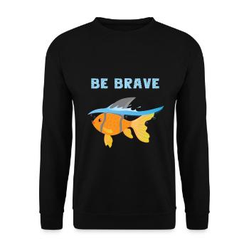 Goldfish Shark Tshirt Fish Lover Fishkeeper Gifts - Unisex Pullover - Schwarz - Vorne - Alina (178cm) & Michal (187cm)
