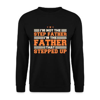 Daddy Proud Daughter Father Son Gift Song - Unisex Sweatshirt - black - Front - Alina (178cm) & Michal (187cm)