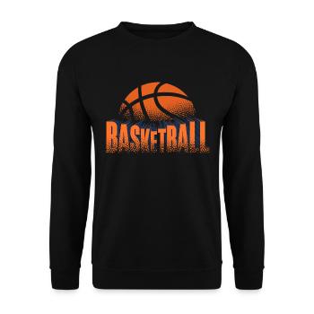 Basketball Basketballer - Unisex Pullover - Schwarz - Vorne - Alina (178cm) & Michal (187cm)