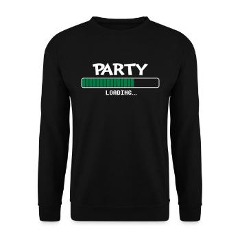 Party loading loading bar - Unisex Sweatshirt - black - Front - Alina (178cm) & Michal (187cm)