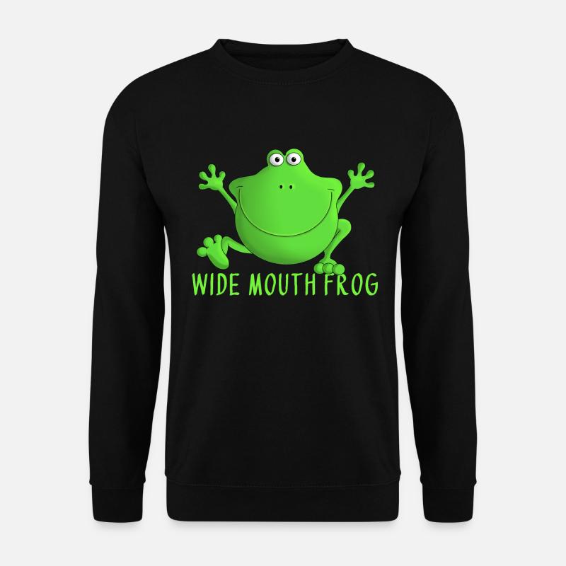 Lachender Frosch - Unisex Pullover - Schwarz