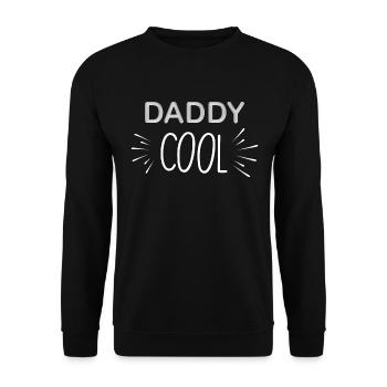 Daddy Cool Cadeau Humour papa - Sweat-shirt Unisexe - noir - Devant - Alina (178cm) & Michal (187cm)