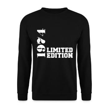 Édition limitée 1974, cadeau d’anniversaire 1974 - Sweat-shirt Unisexe - noir - Devant - Alina (178cm) & Michal (187cm)
