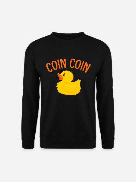 Canard Humour Vilain Petit Canard Coin Coin - Sweat-shirt Unisexe - noir