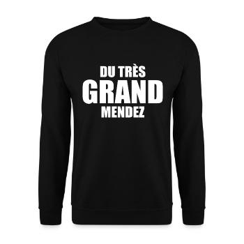 Du Très Grand Mendez - Sweat-shirt Unisexe - noir - Devant - Alina (178cm) & Michal (187cm)