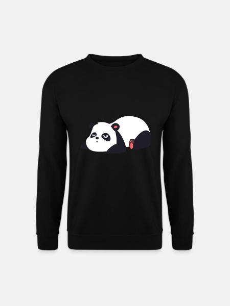 Panda - Unisex Pullover - Schwarz