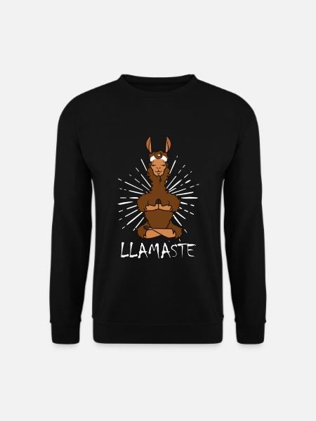 Lama Méditation - Sweat-shirt Unisexe - noir