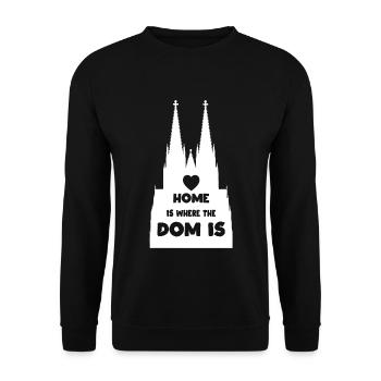 Kölner Dom - Unisex Pullover - Schwarz - Vorne - Alina (178cm) & Michal (187cm)