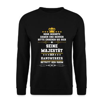 Artisans - Sweat-shirt Unisexe - noir - Devant - Alina (178cm) & Michal (187cm)