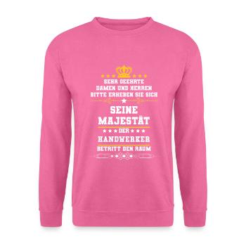 Artisans - Sweat-shirt Unisexe - rose - Devant