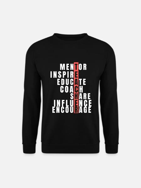Teacher - Sweat-shirt Unisexe - noir