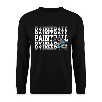 Paintball - Unisex Sweatshirt - black - Front - Alina (178cm) & Michal (187cm)