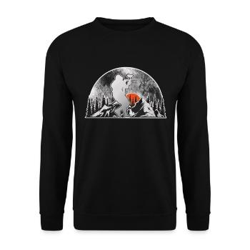 Paintball - Unisex Sweatshirt - black - Front - Alina (178cm) & Michal (187cm)