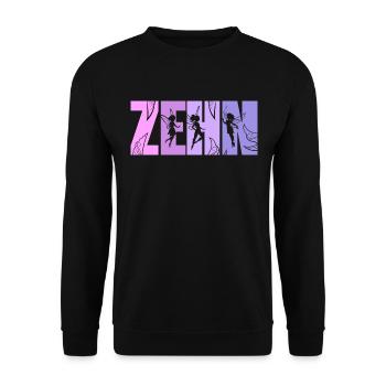 Feen 10. Geburtstag Mädchen 10 Jahre Kleine Fee - Unisex Pullover - Schwarz - Vorne - Alina (178cm) & Michal (187cm)