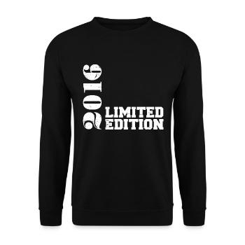 Édition limitée 2016, cadeau d’anniversaire 2016 - Sweat-shirt Unisexe - noir - Devant - Alina (178cm) & Michal (187cm)