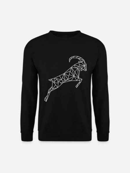 Signe géométrique du zodiaque Capricorne - Sweat-shirt Unisexe - noir