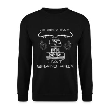 J'ai Grand prix Cadeau Course Automobile - Sweat-shirt Unisexe - noir - Devant - Alina (178cm) & Michal (187cm)