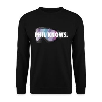 4-7 PHIL - Unisex Pullover - Schwarz - Vorne - Alina (178cm) & Michal (187cm)