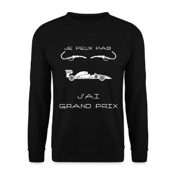 Grand prix Voiture Circuit Cadeau Papa Et Fils - Sweat-shirt Unisexe - noir - Devant - Alina (178cm) & Michal (187cm)