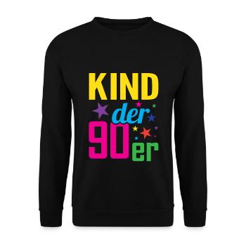 Enfant des années 90 - Sweat-shirt Unisexe - noir - Devant - Alina (178cm) & Michal (187cm)