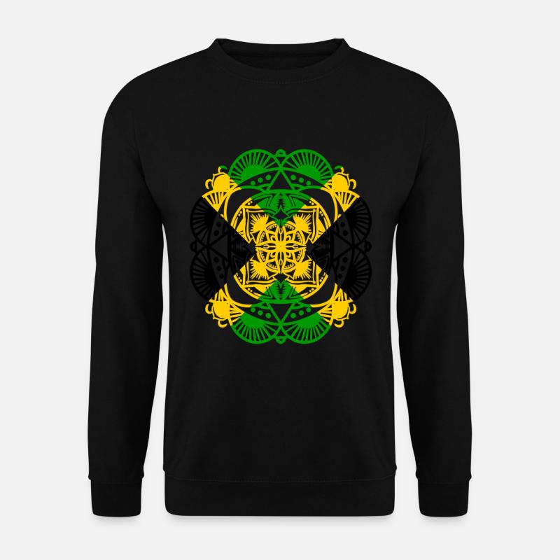 Jamaika Mandala - Unisex Pullover - Schwarz