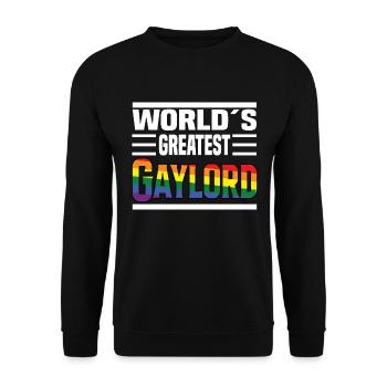 Le plus grand gaylord du monde - Sweat-shirt Unisexe - noir - Devant - Alina (178cm) & Michal (187cm)