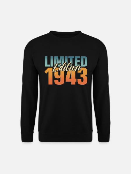 80. Geburtstag Jahrgang 1943. 80 Jahre - Unisex Pullover - Schwarz