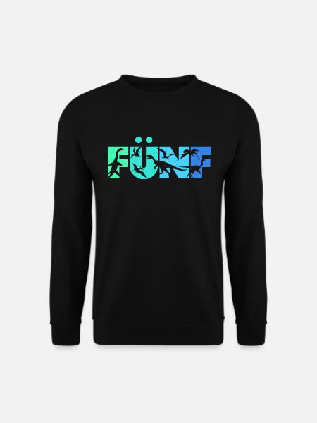 Kinder 5 Jahre Dino 5. Geburtstag Dinosaurier - Unisex Pullover - Schwarz