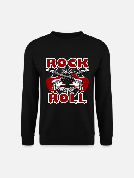 Rock and roll guitar - Unisex Sweatshirt - black