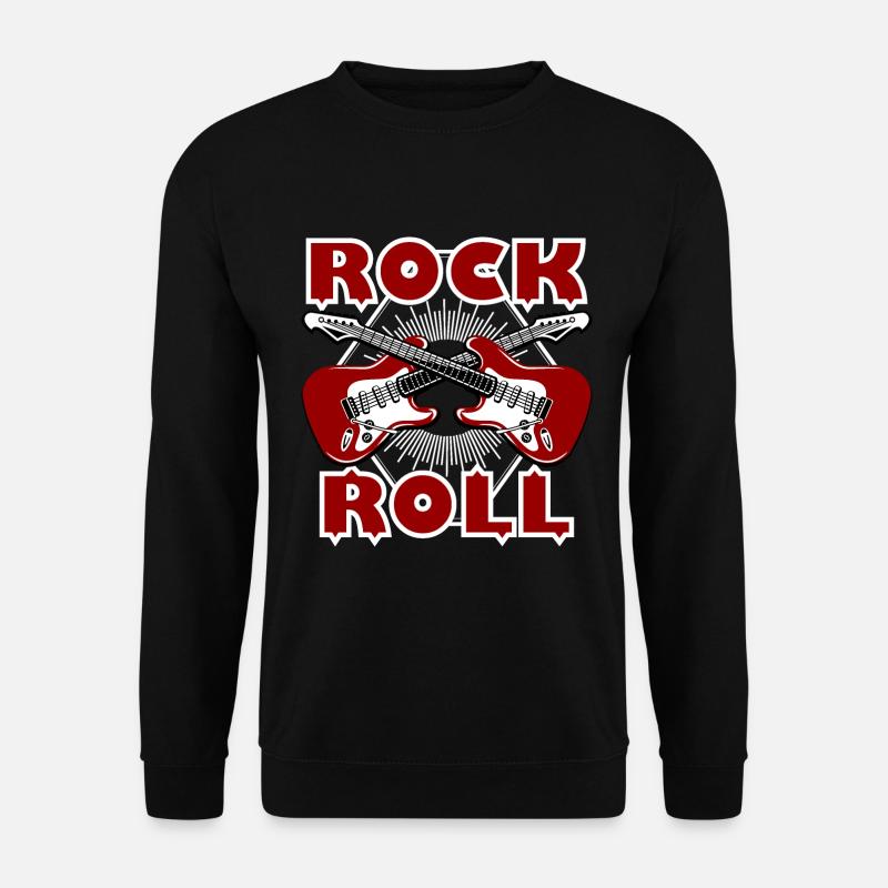 Rock and roll guitar - Unisex Sweatshirt - black