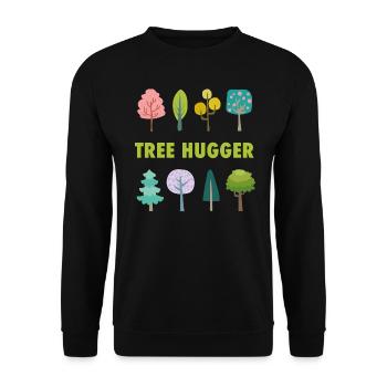 Tree hugger - Unisex Sweatshirt - black - Front - Alina (178cm) & Michal (187cm)