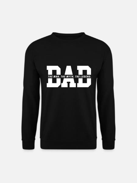 DAD, The Myth - Unisex Sweatshirt - black