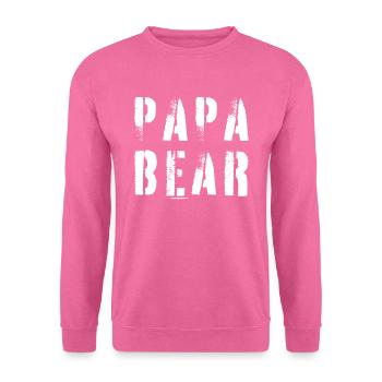 Papa Bear - Unisex Sweatshirt - pink - Front