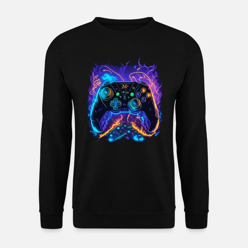 Powerful Gaming Controller Art - Unisex Sweatshirt - black