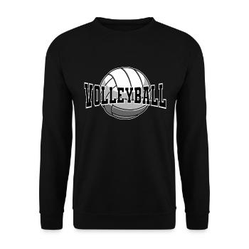 Volleyball - Unisex Sweatshirt - black - Front - Alina (178cm) & Michal (187cm)