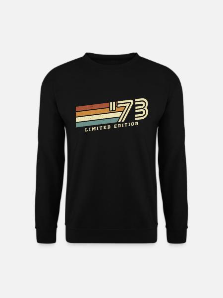 Vintage 1973 Jahrgang Retro Geburtstag Geschenk - Unisex Pullover - Schwarz
