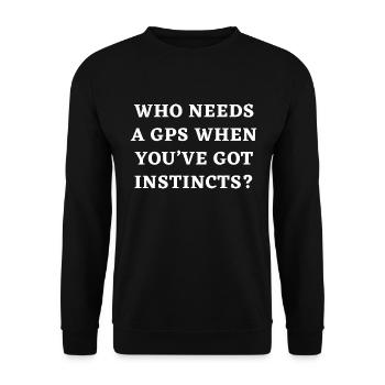 Funny Hunting Saying Deer Hunting Quote - Unisex Sweatshirt - black - Front - Alina (178cm) & Michal (187cm)