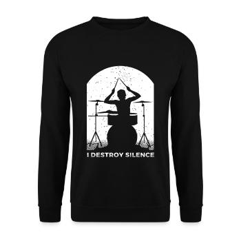 Batterie Percussion Percussion - Sweat-shirt Unisexe - noir - Devant - Alina (178cm) & Michal (187cm)