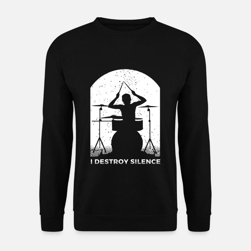 Batterie Percussion Percussion - Sweat-shirt Unisexe - noir