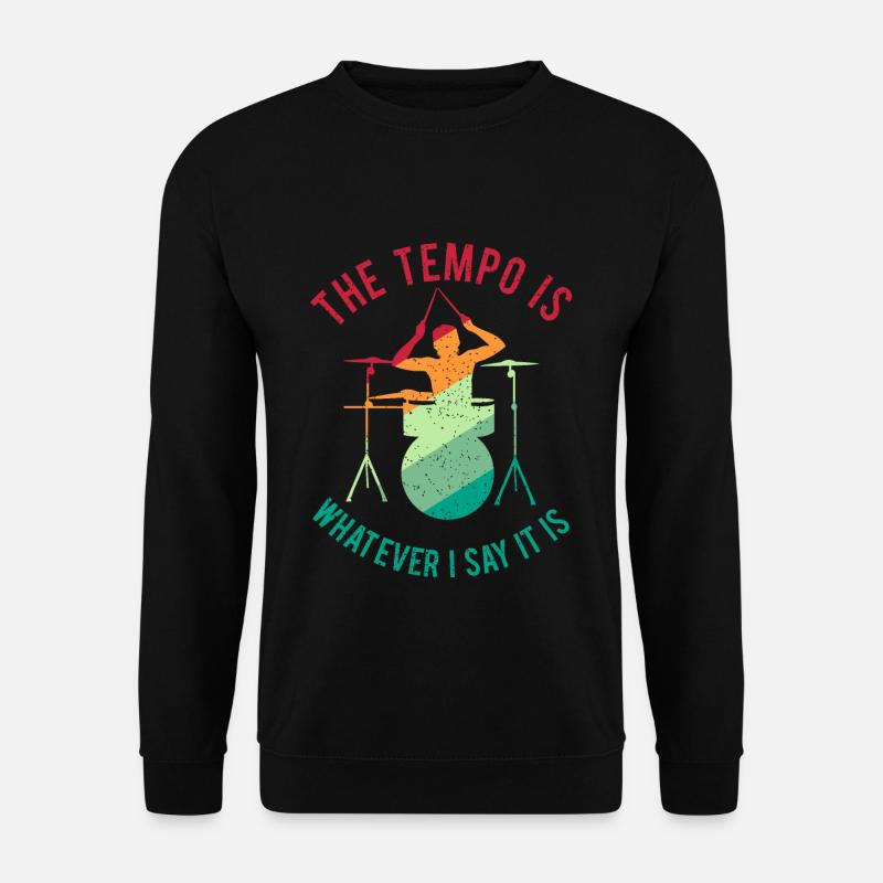 Drums Gift Drummer Percussion - Unisex Sweatshirt - black