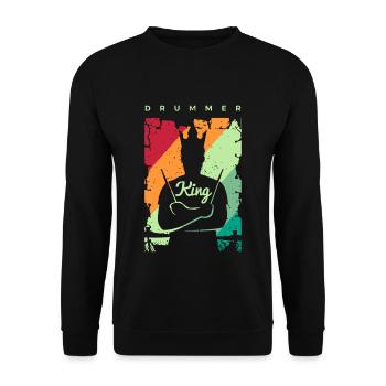 Batterie Percussion Percussion - Sweat-shirt Unisexe - noir - Devant - Alina (178cm) & Michal (187cm)