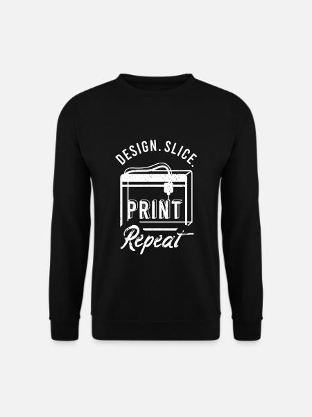 3D Print Gift Funny Quote 3D Print - Unisex Sweatshirt - black