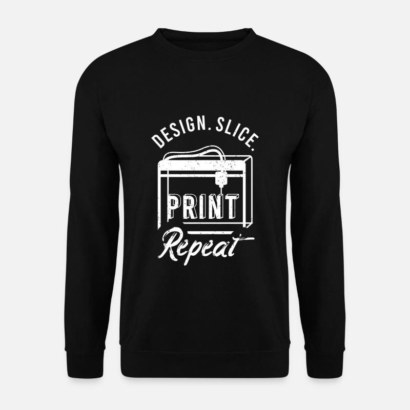 3D Print Gift Funny Quote 3D Print - Unisex Sweatshirt - black