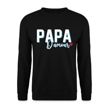 Le Meilleur Papa D'Amour Des Enfants - Sweat-shirt Unisexe - noir - Devant - Alina (178cm) & Michal (187cm)