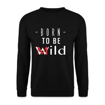 Born To Be Mild - Sweat-shirt Unisexe - noir - Devant - Alina (178cm) & Michal (187cm)
